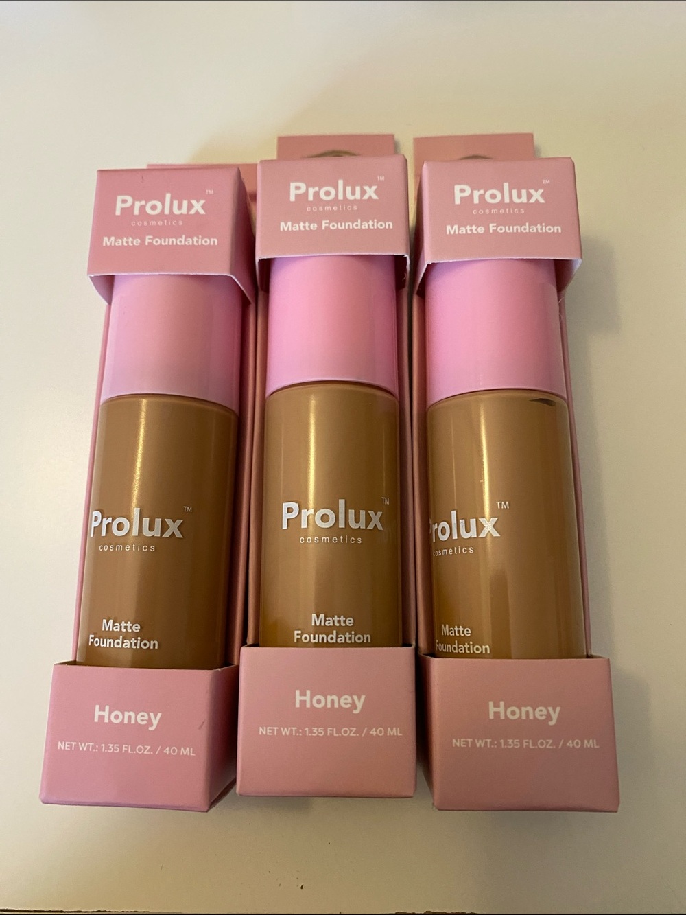 Prolux Matte Foundation HONEY Set